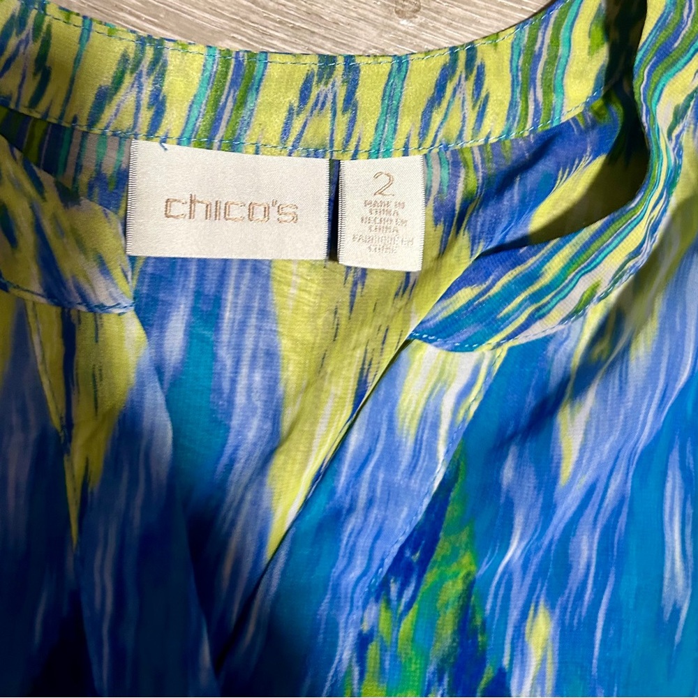 Chico’s Colorful Tunic Size 2 (Large) - Picture 6 of 7